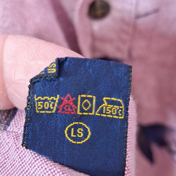 Colours By Alexander Julian Mens Size XL Button Down‎ Shirt Dragonfly Lure Print - Picture 10 of 10